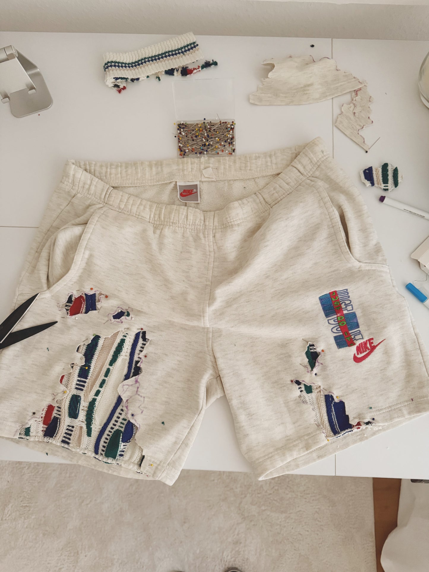 SPVNS STUDIOS: reworked vintage Nike x Carlo Colucci Style knit short (L)
