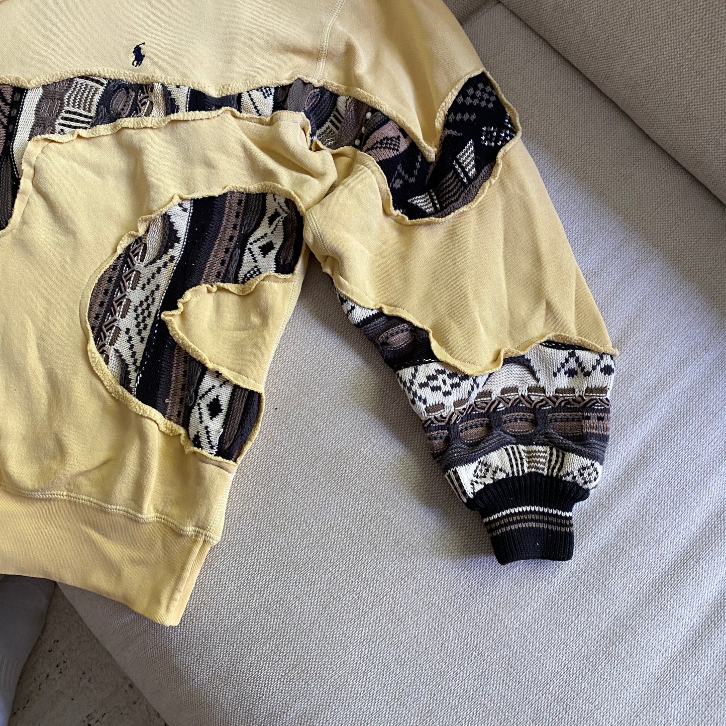 SPVNS STUDIOS: Polo Ralph Lauren x Coogi Style knit reworked sweater (L)