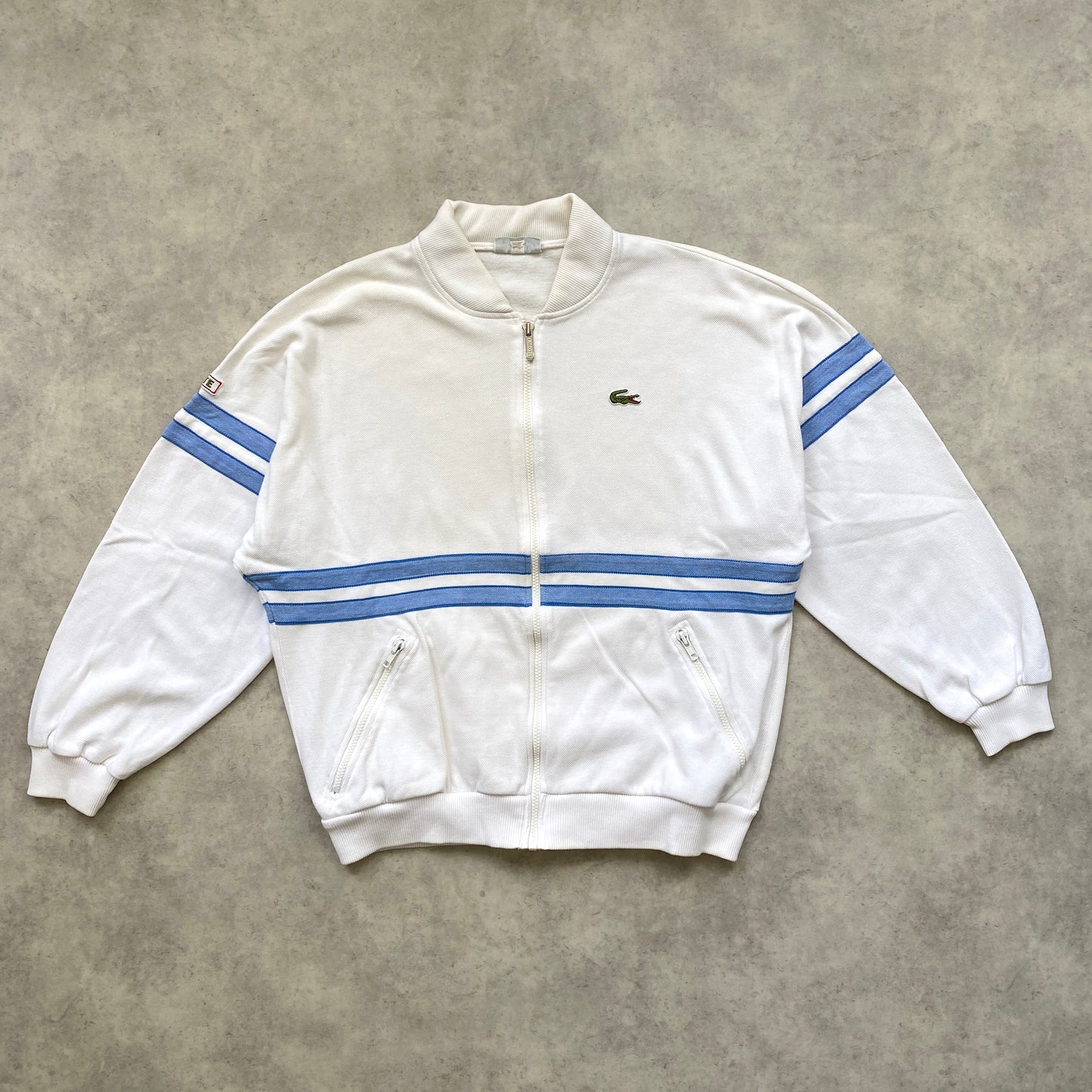 Lacoste RARE zip sweater (M-L)