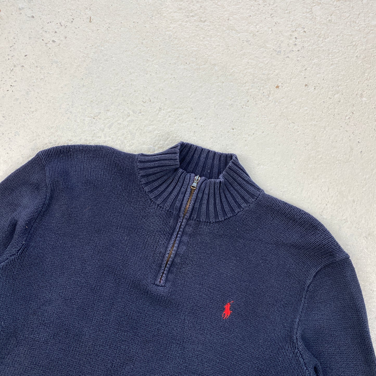 Polo Ralph Lauren 1/4 zip knit sweater (L-XL)