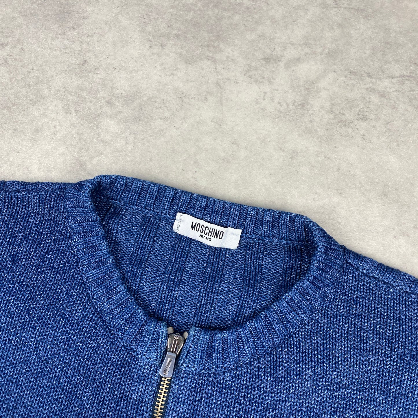 Moschino RARE knit zip sweater (M-L)