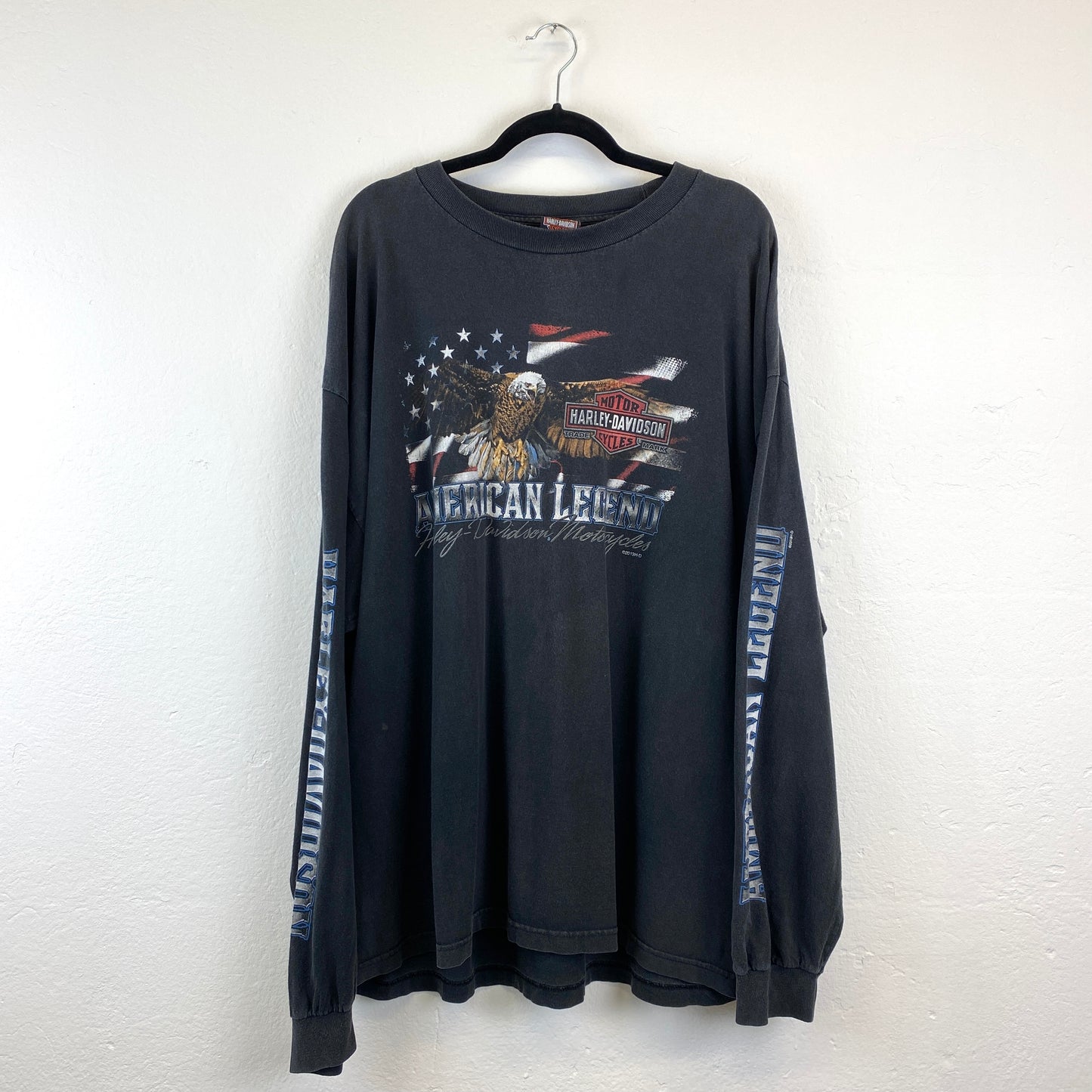Harley Davidson RARE Galeton washed long sleeve shirt (XXL)