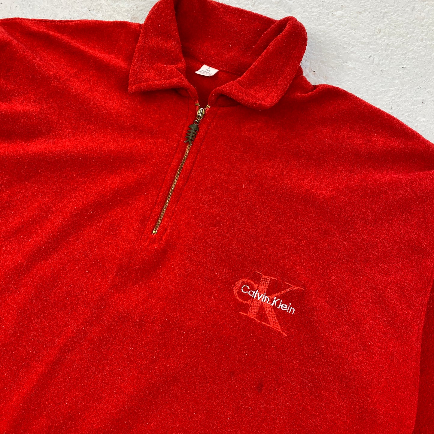 Calvin Klein fleece 1/4 zip sweater (L)