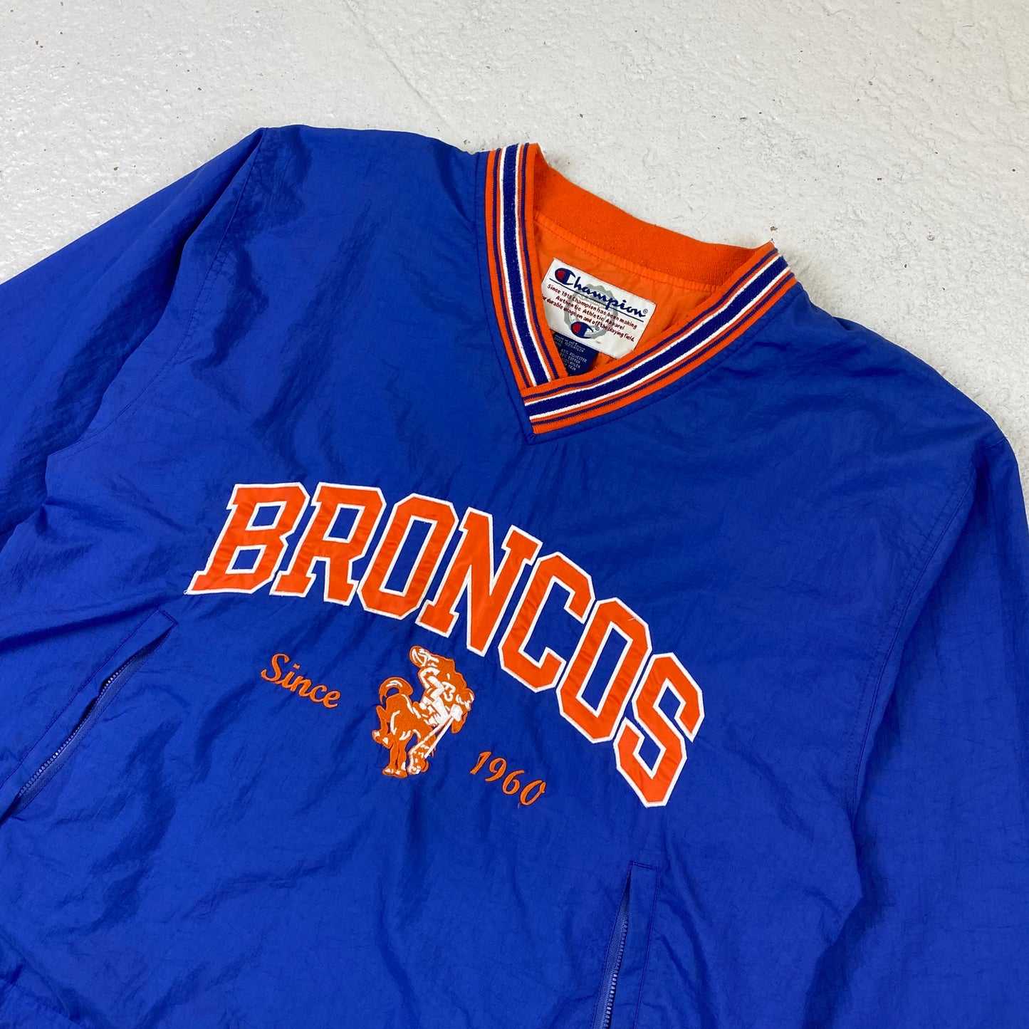 Champion RARE Broncos embroidered windbreaker (M-L)