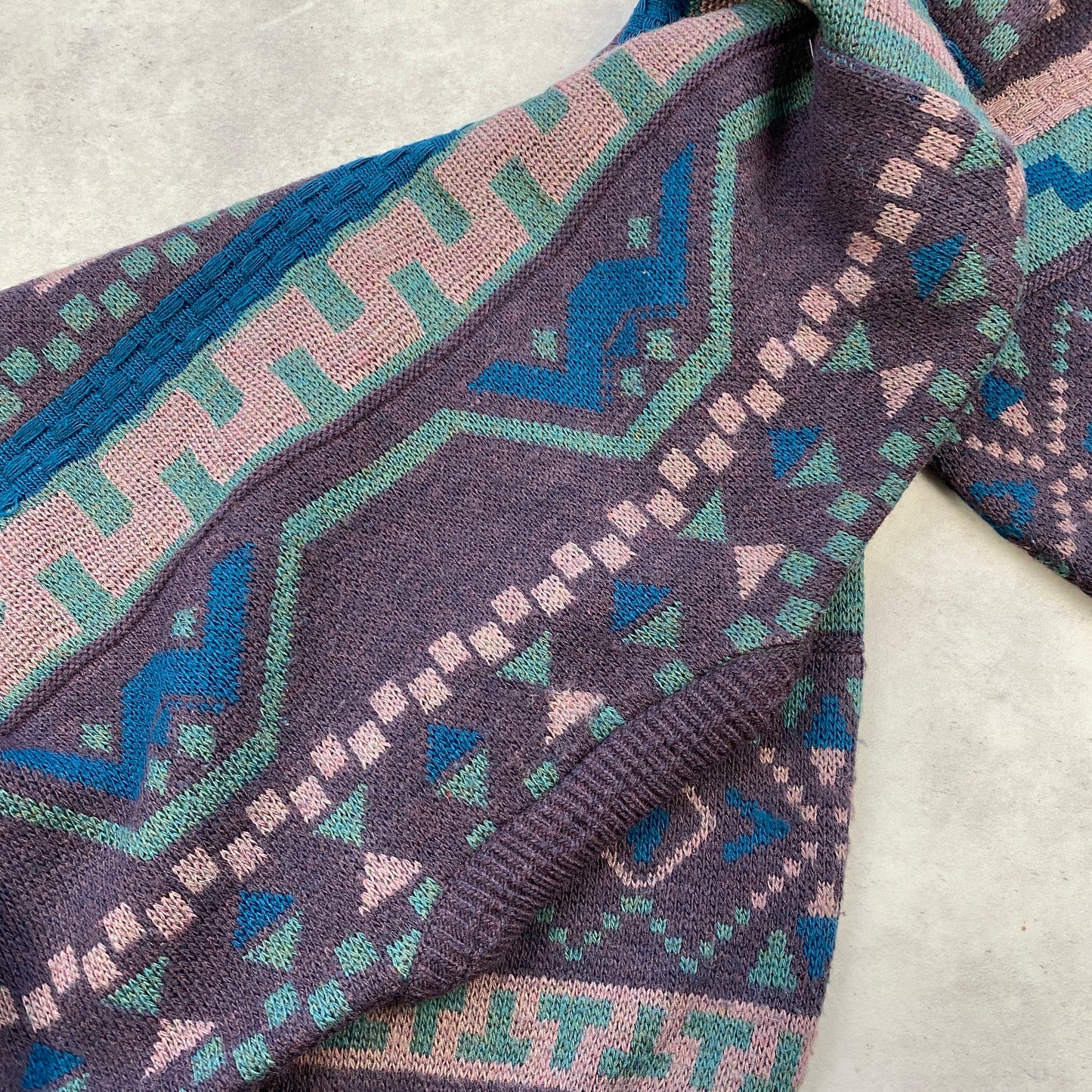 VTG knit heavyweight sweater (L)