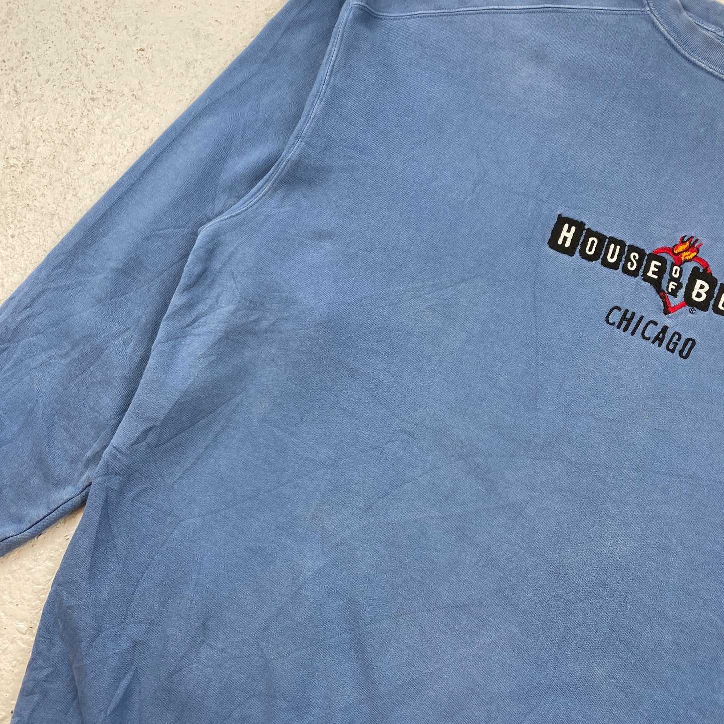 Chicago House of Blues RARE heavyweight washed sweater (XL)