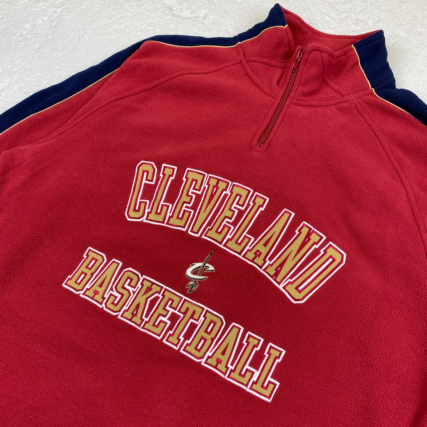 Adidas RARE Cleveland Basketball fleece 1/4 zip sweater (L-XL)