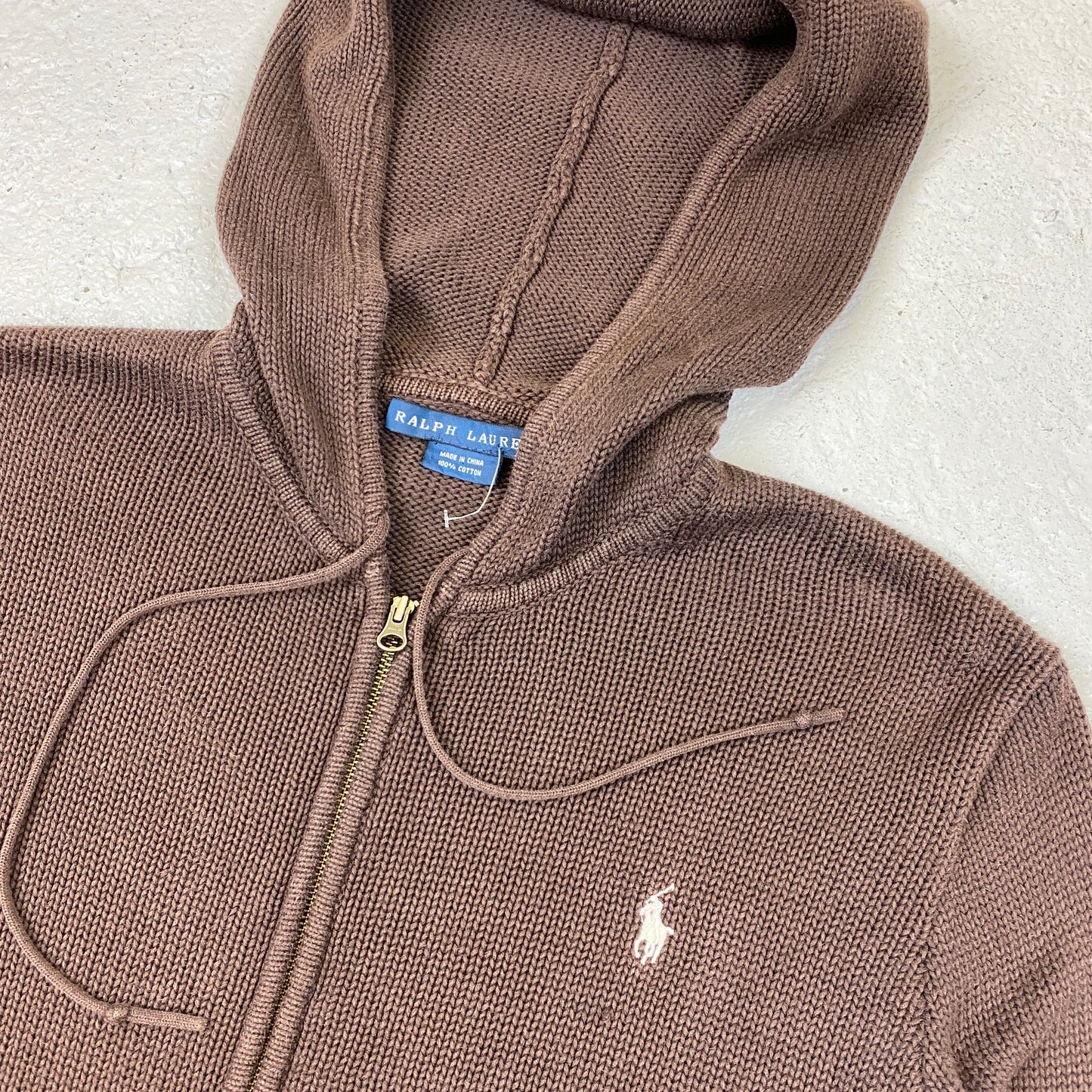 Polo Ralph Lauren RARE knit zip hoodie (XS-S)