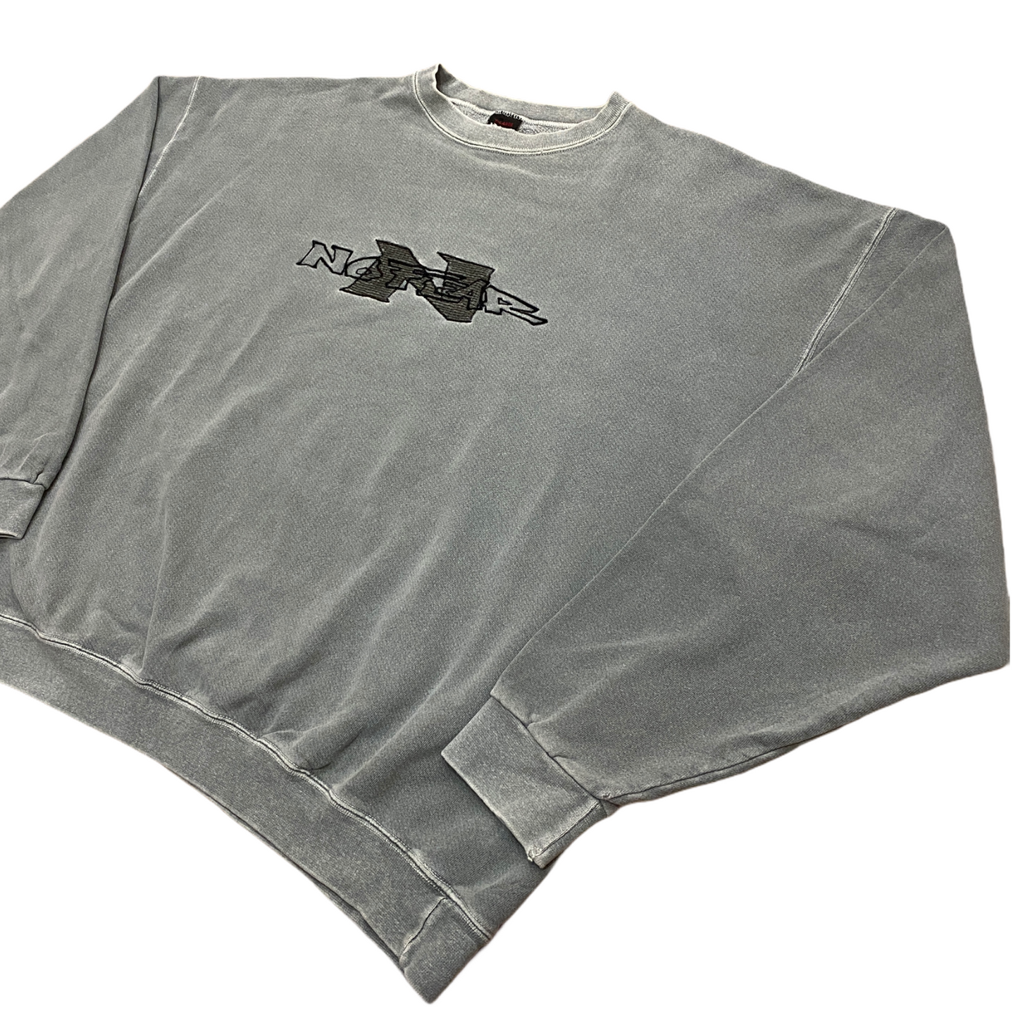 No Fear washed out embroidered sweater (L)