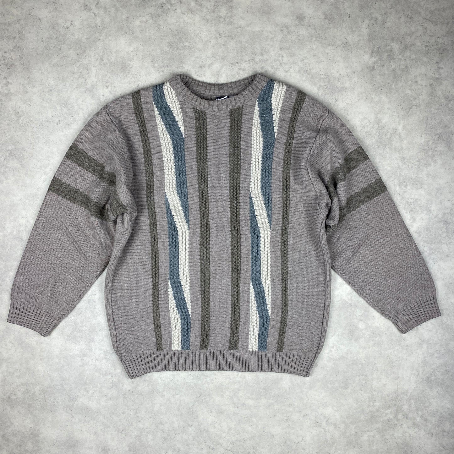 VTG knit heavyweight sweater (L)