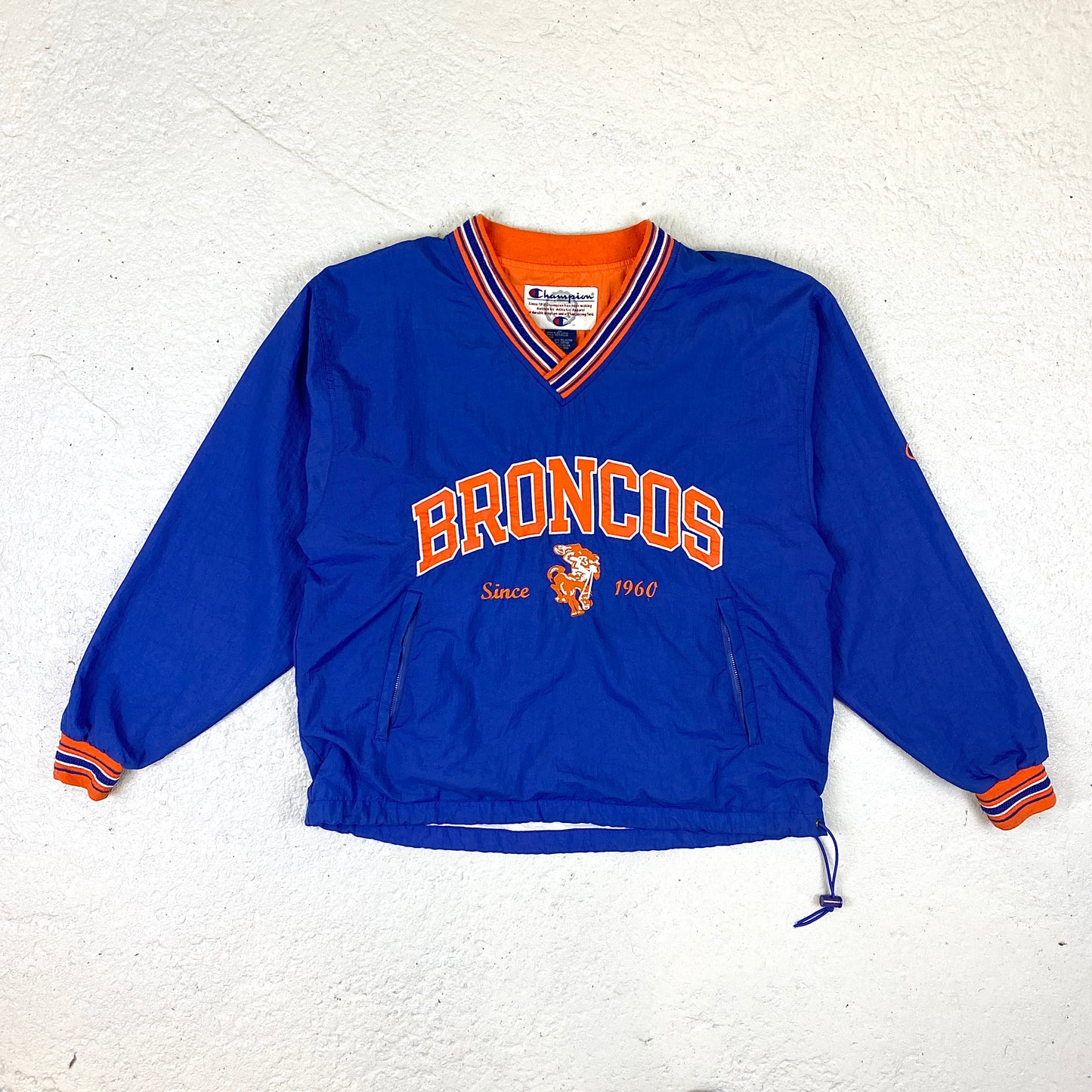 Champion RARE Broncos embroidered windbreaker (M-L)