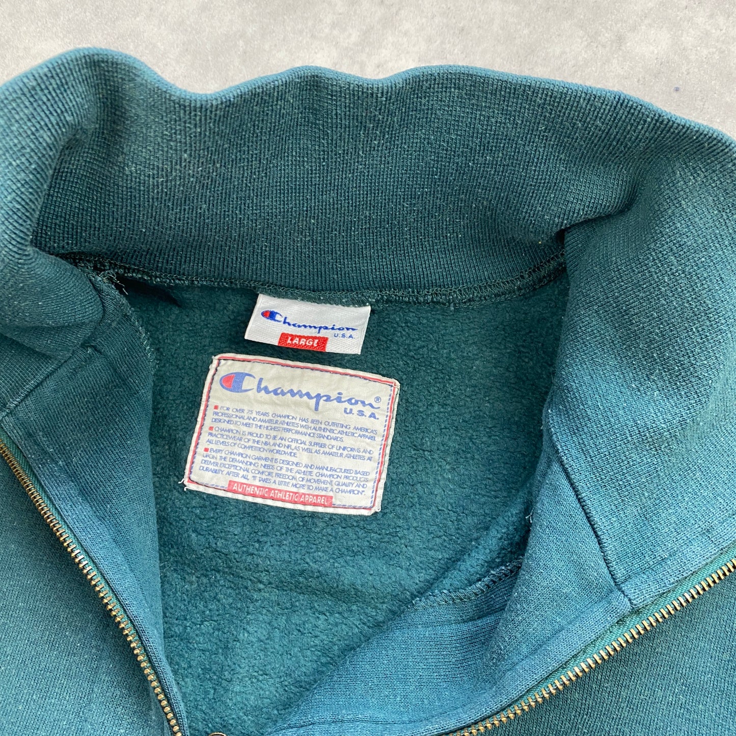 Champion heavyweight 1/4 zip sweater (M)