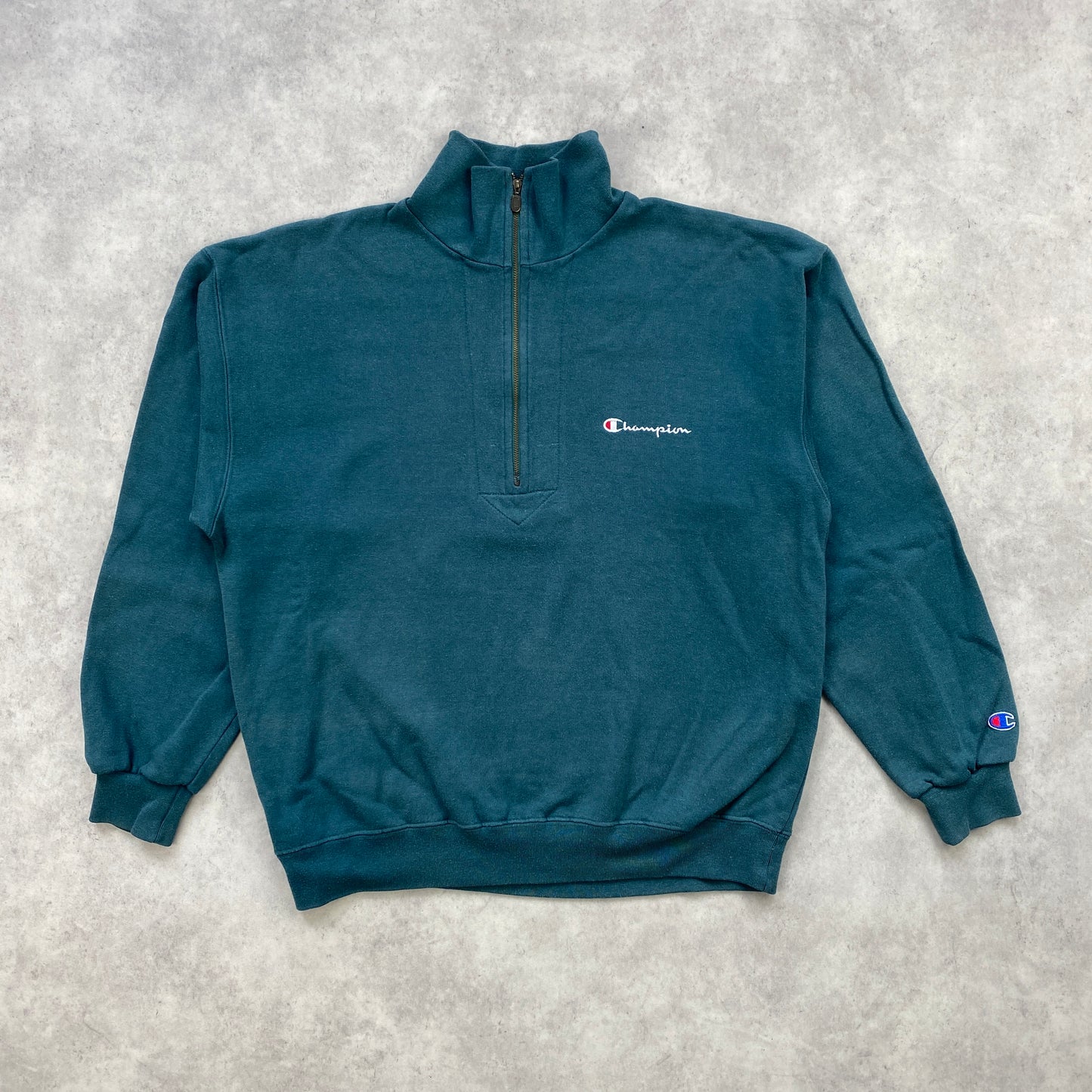 Champion heavyweight 1/4 zip sweater (M)