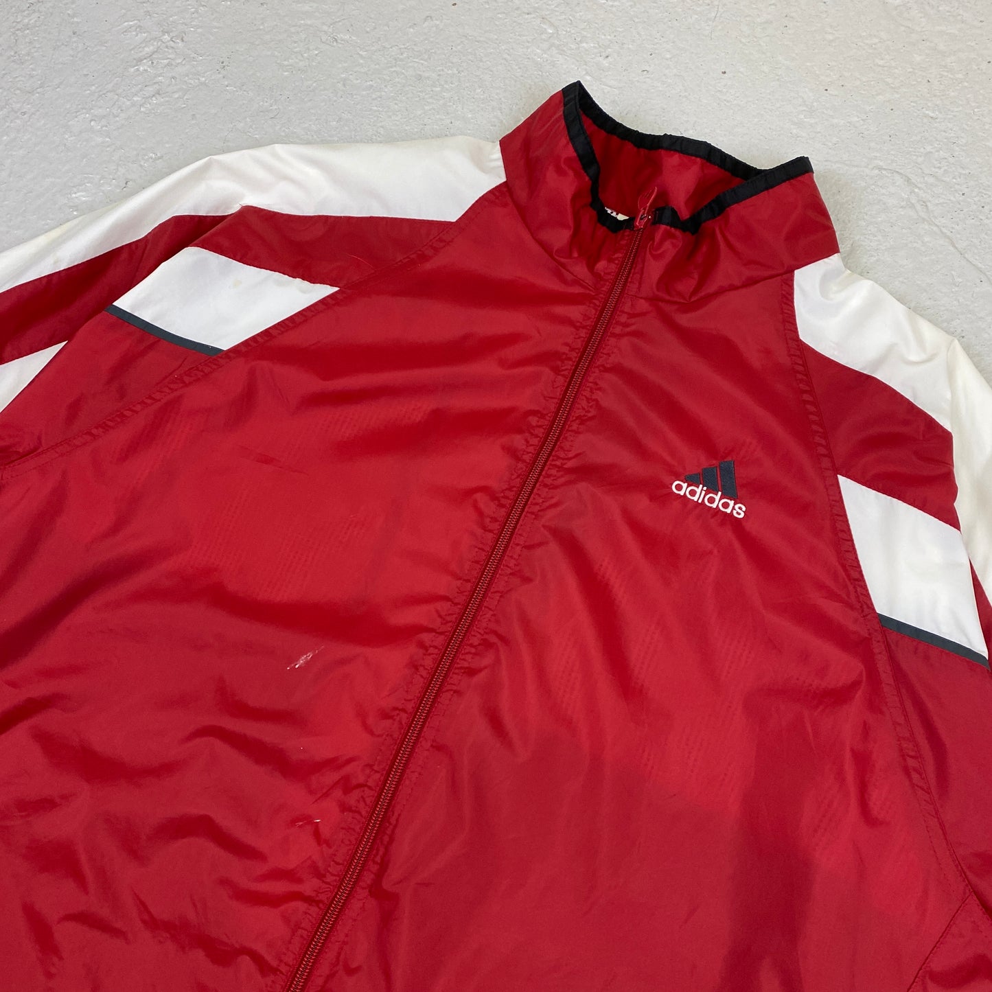 Adidas embroidered track jacket (XXL)