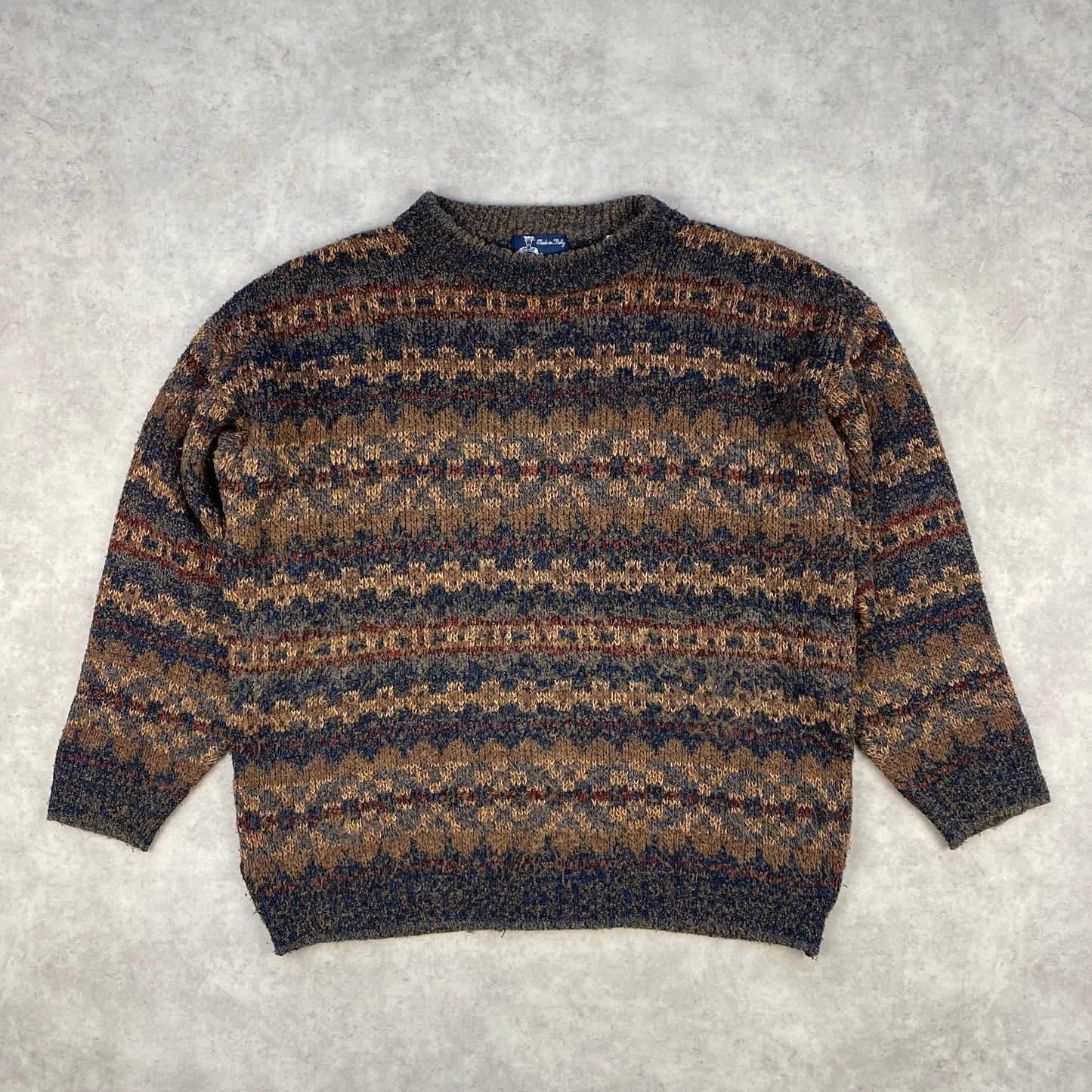 VTG heavyweight knit sweater (L-XL)