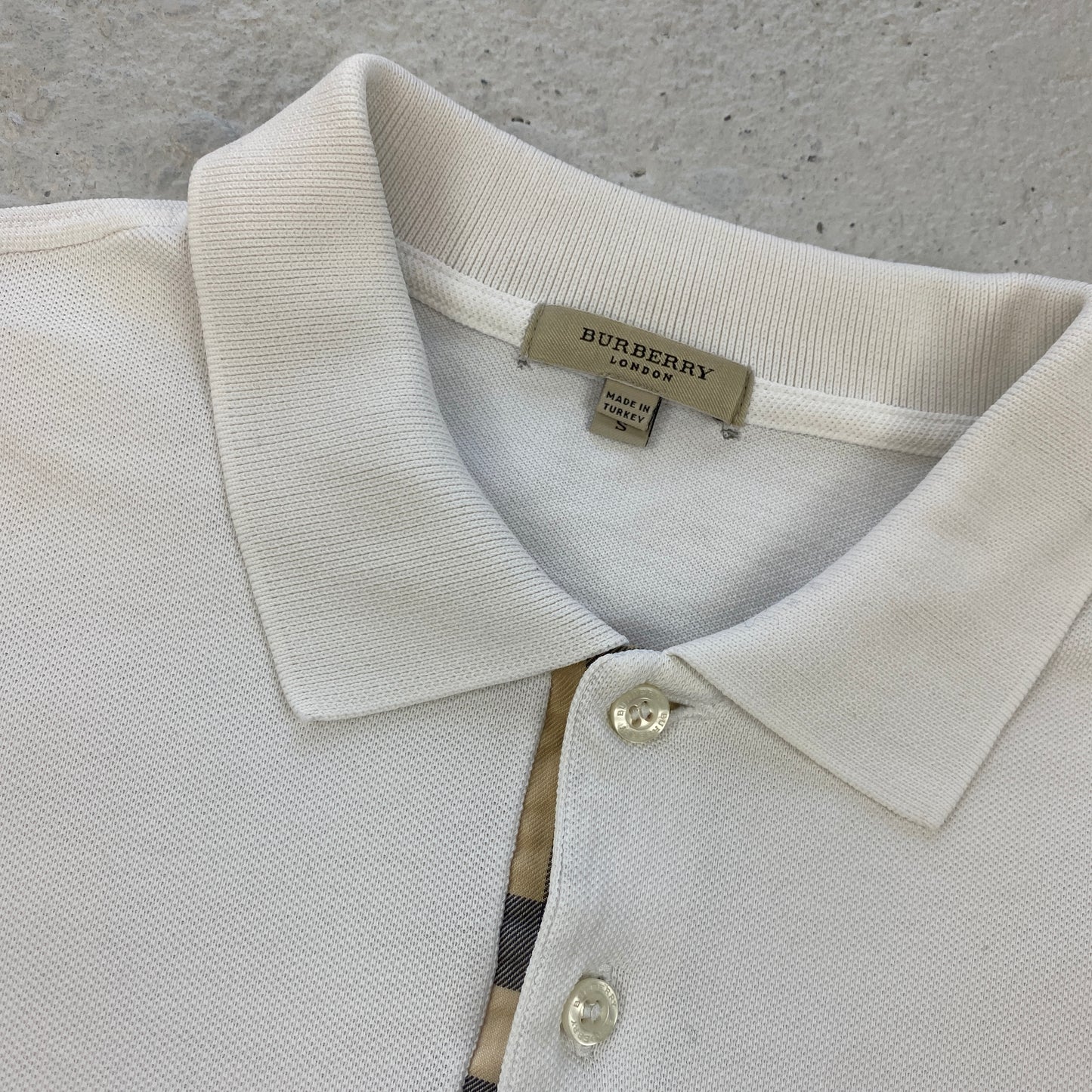 Burberry heavyweight polo shirt (XS)