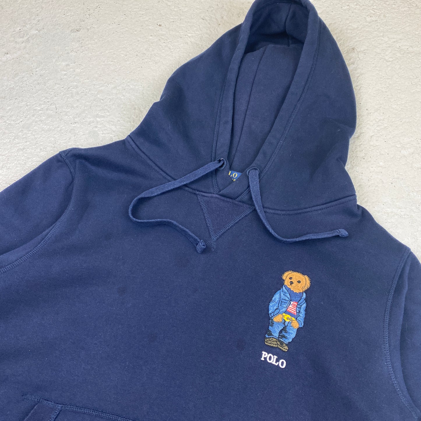 Polo Bear Ralph Lauren RARE heavyweight hoodie (S-M)