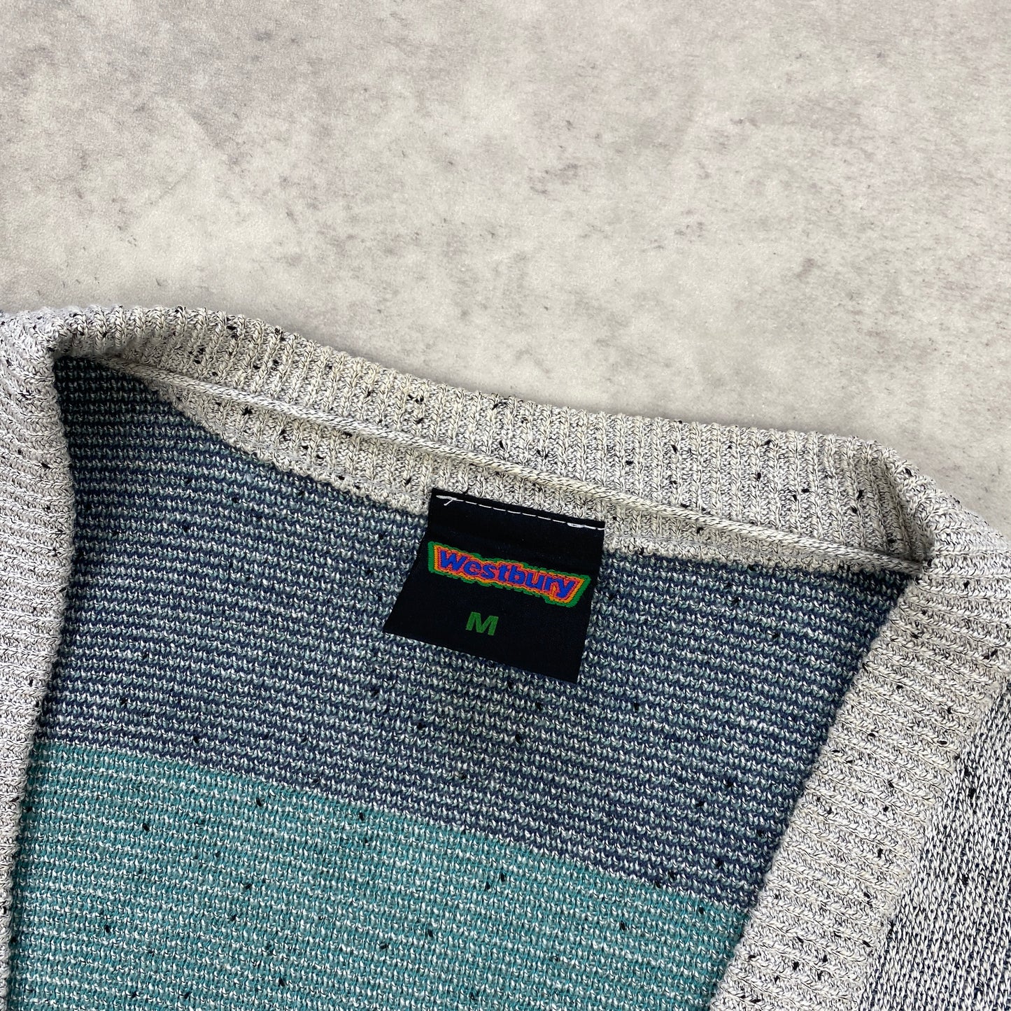 Vintage knit cardigan sweater (M)