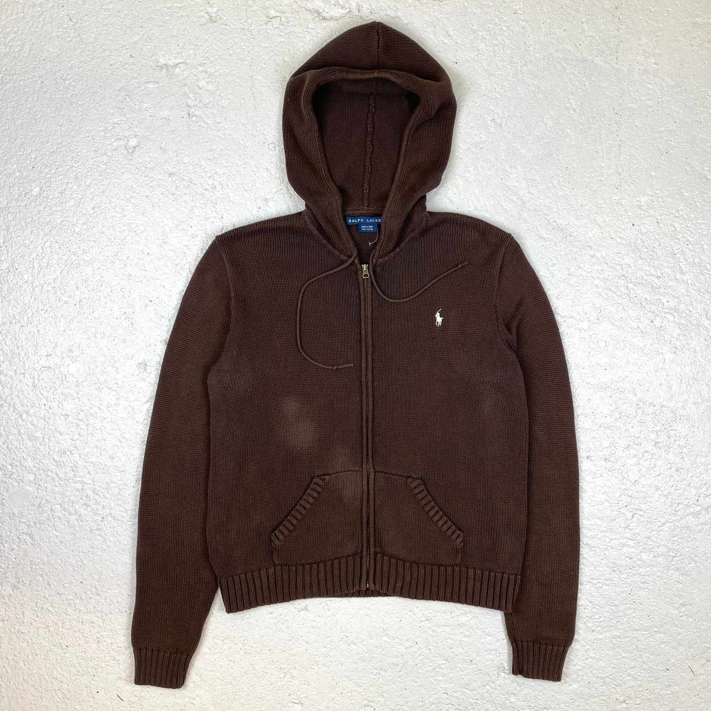 Polo Ralph Lauren RARE knit zip hoodie (XS-S)