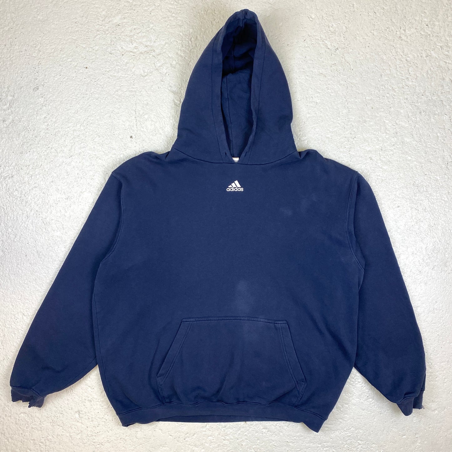 Adidas RARE heavyweight embroidered center logo hoodie (XXL)
