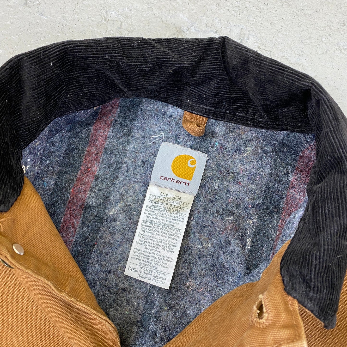 Carhartt distressed detroit jacket (XL-XXL)