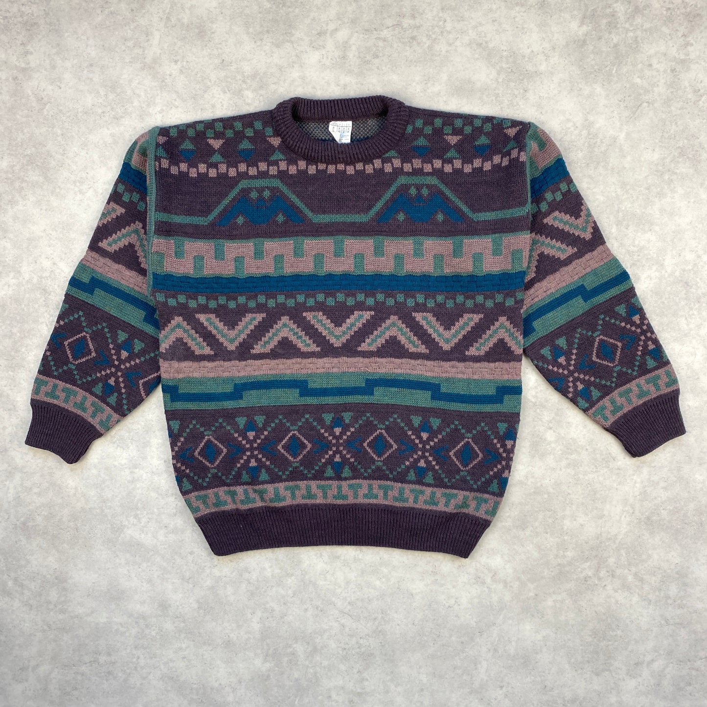VTG knit heavyweight sweater (L)