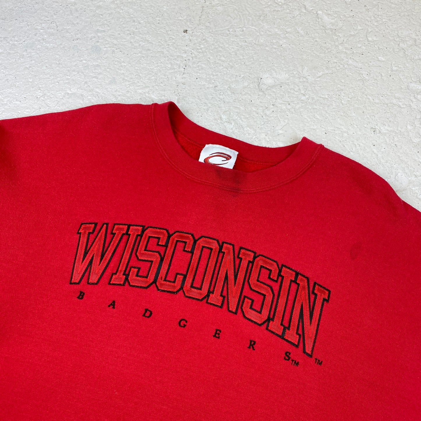 Wisconsin heavyweight embroidered sweater (L-XL)