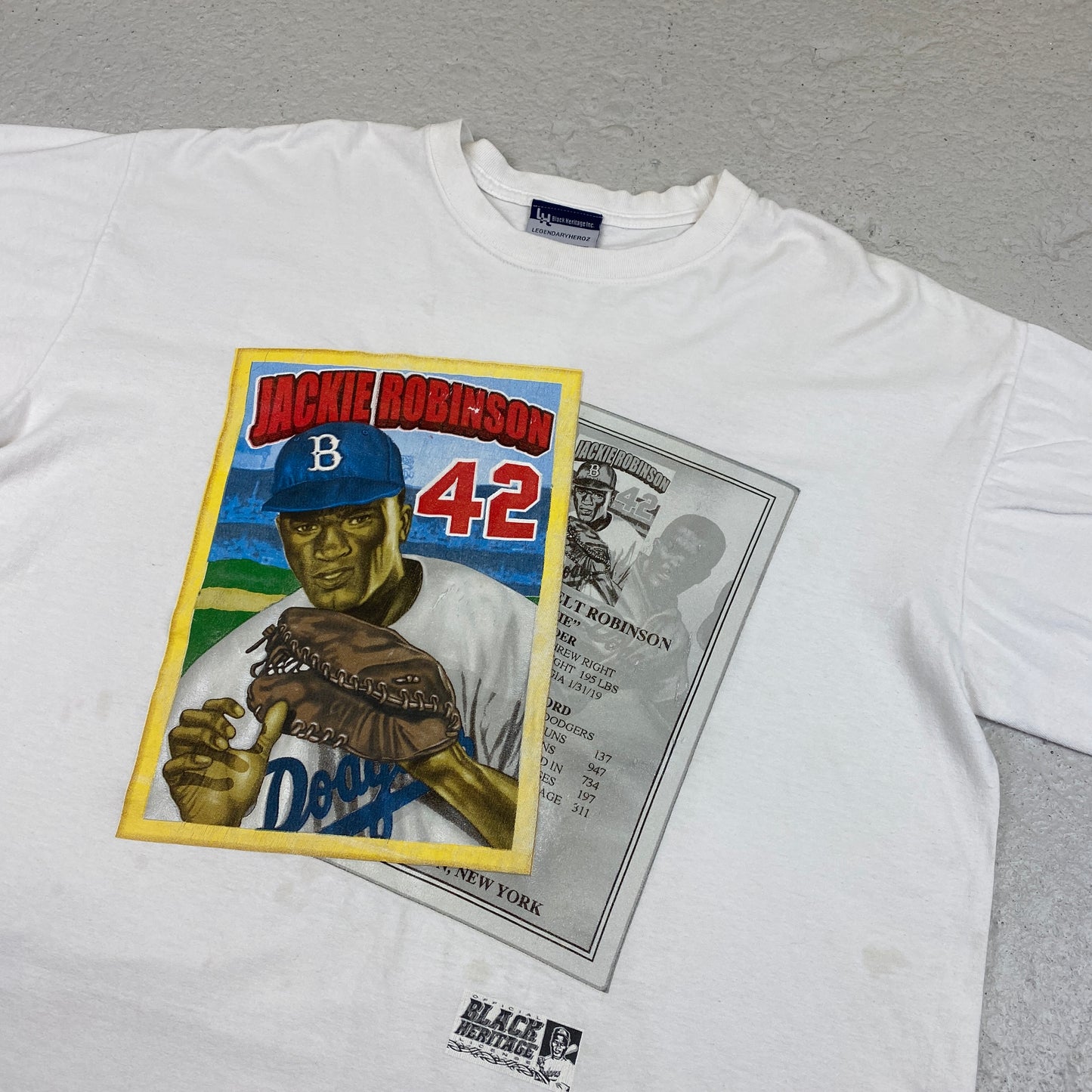 Jackie Robinson RARE heavyweight tee (XL-XXL)