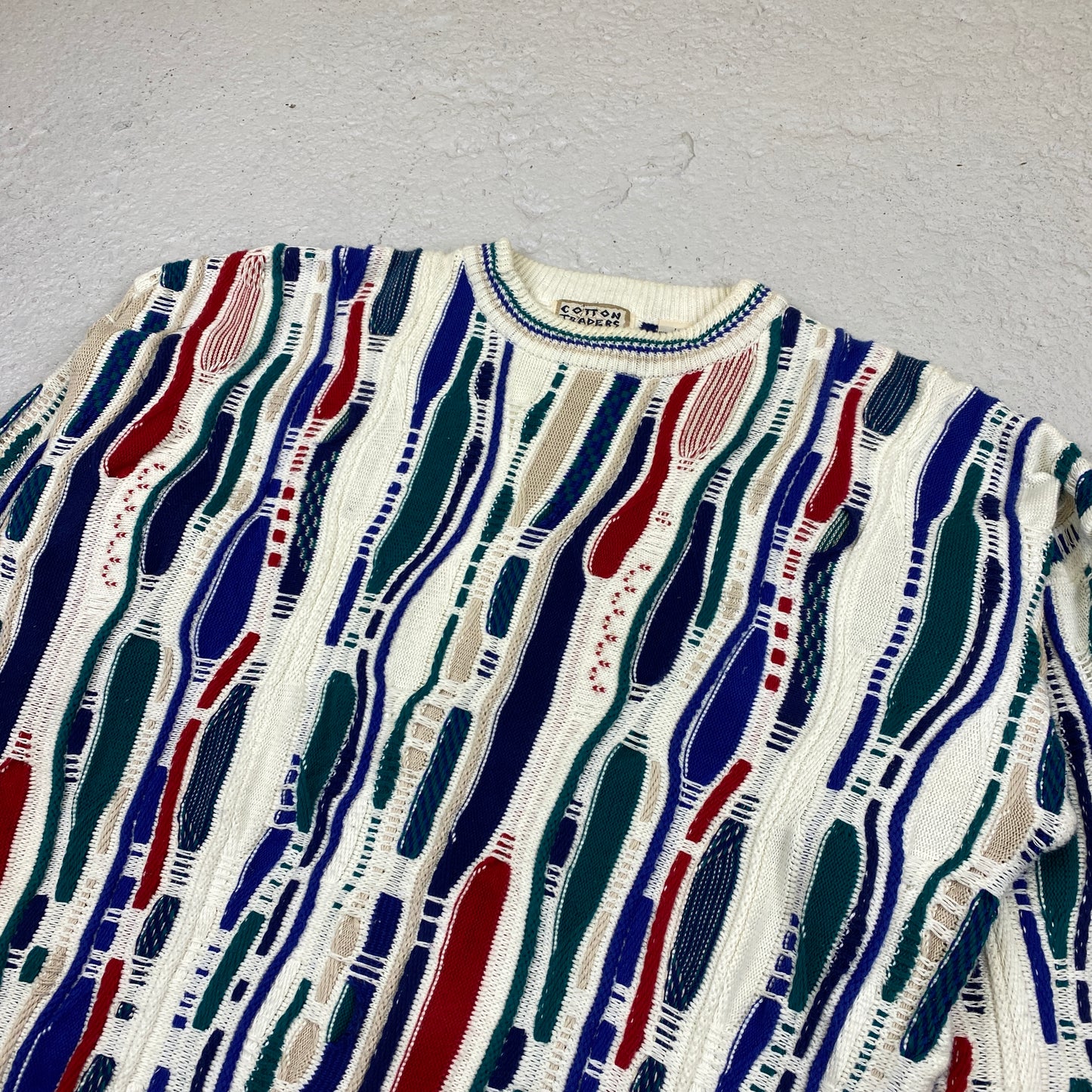 Cotton Traders RARE heavyweight knit sweater (L)