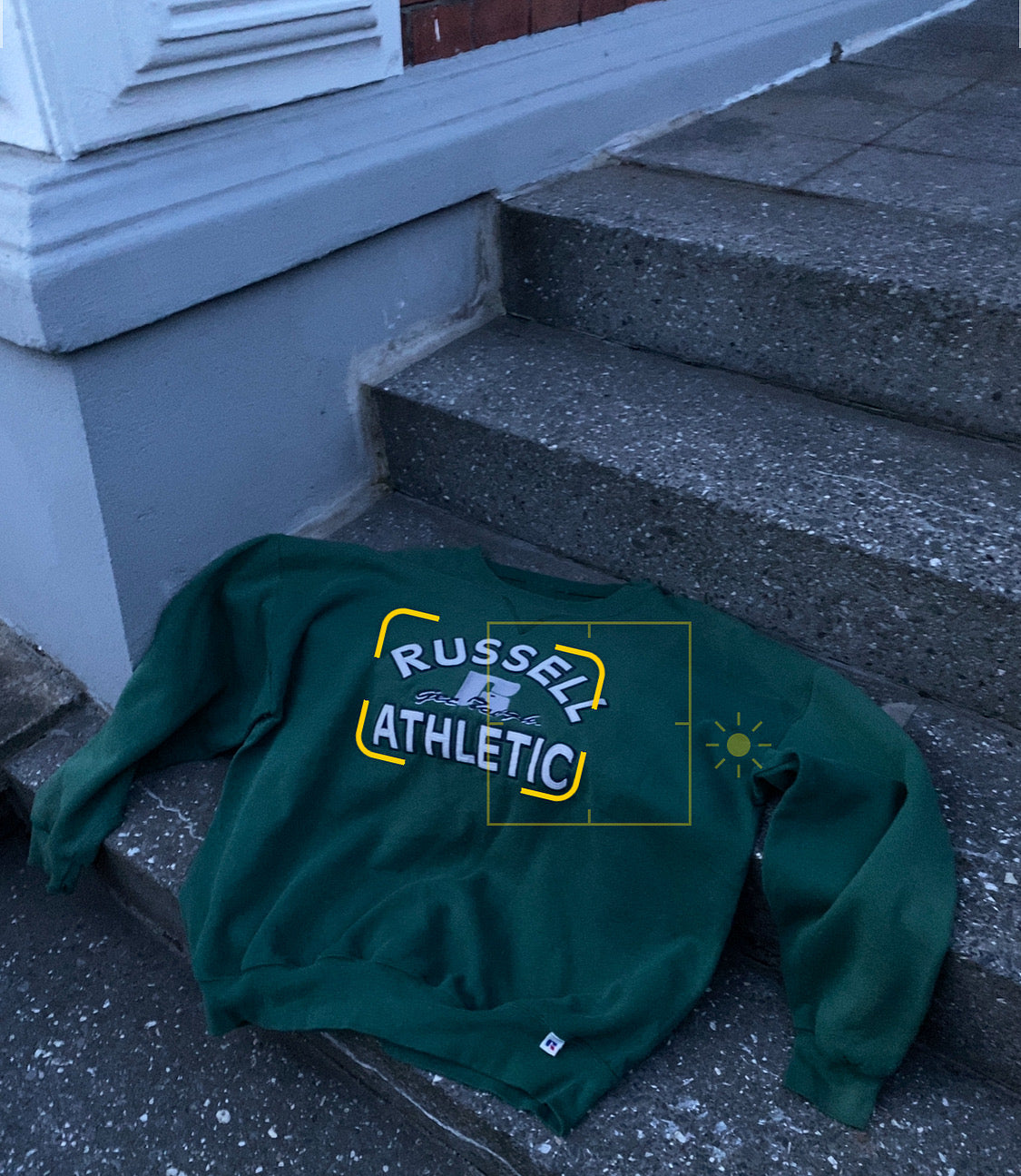 Russel Athletic RARE washed heavyweight sweater (XL)
