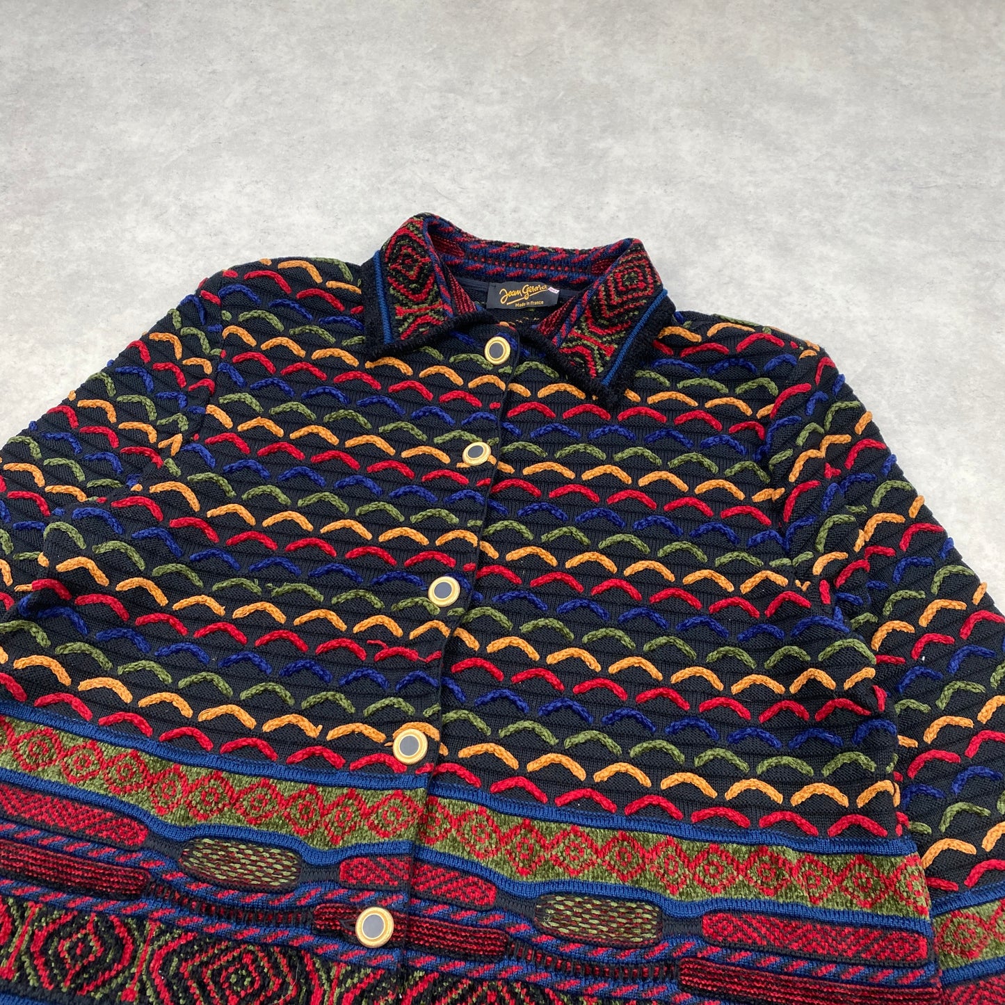 VTG RARE knit cardigan sweater women (XL)
