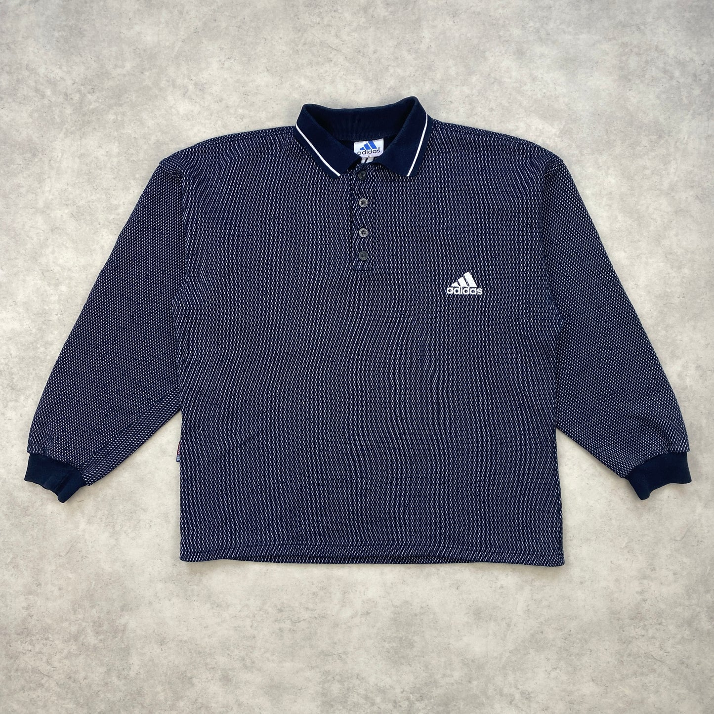 Adidas RARE long sleeved heavyweight polo shirt (M-L)