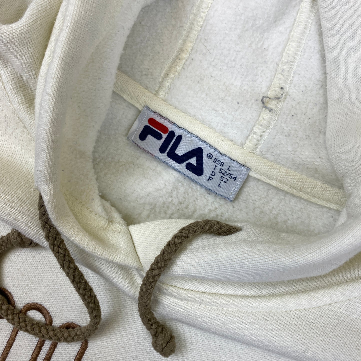 Fila embroidered hoodie (L)