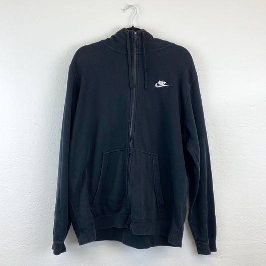 Nike embroidered zip hoodie (L)