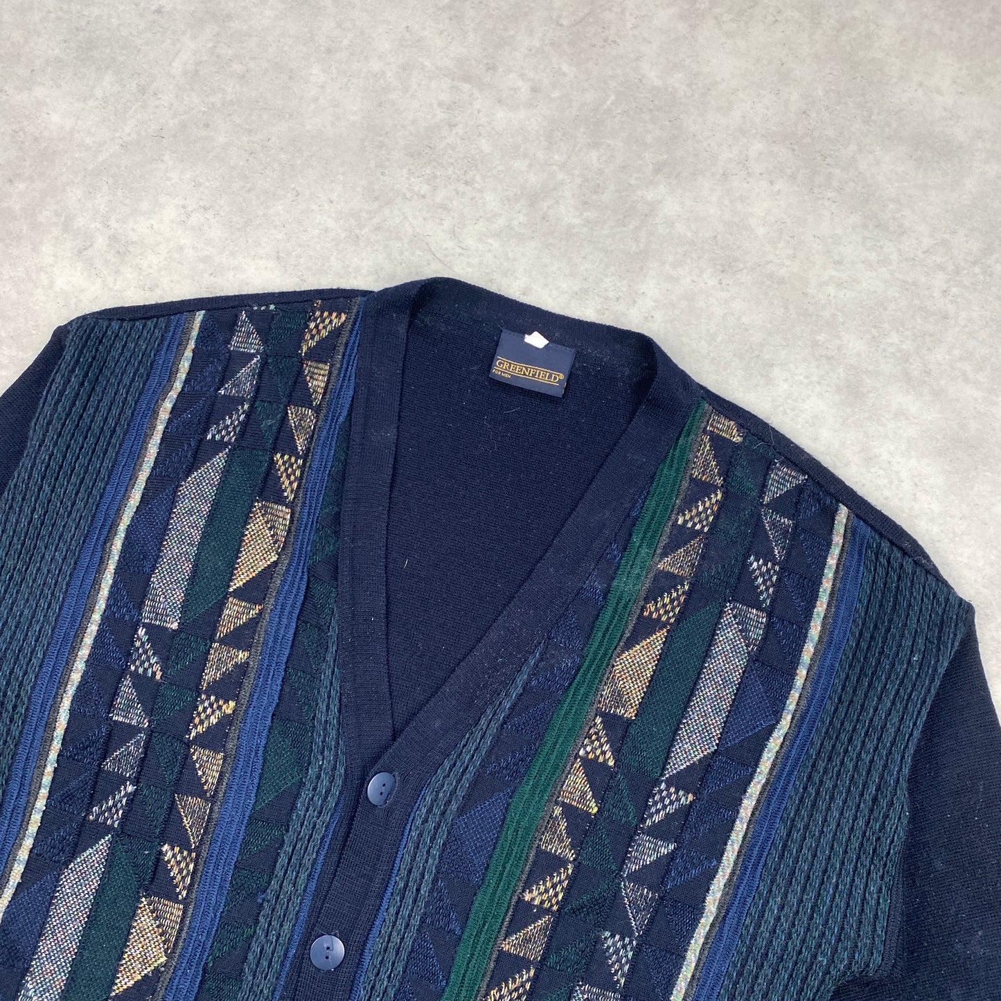 VTG knit cardigan sweater (L)