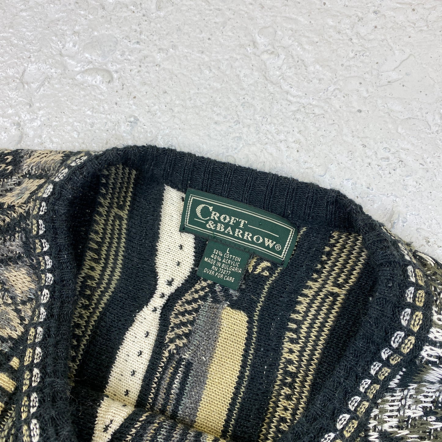 VTG RARE heavyweight knit sweater (L)
