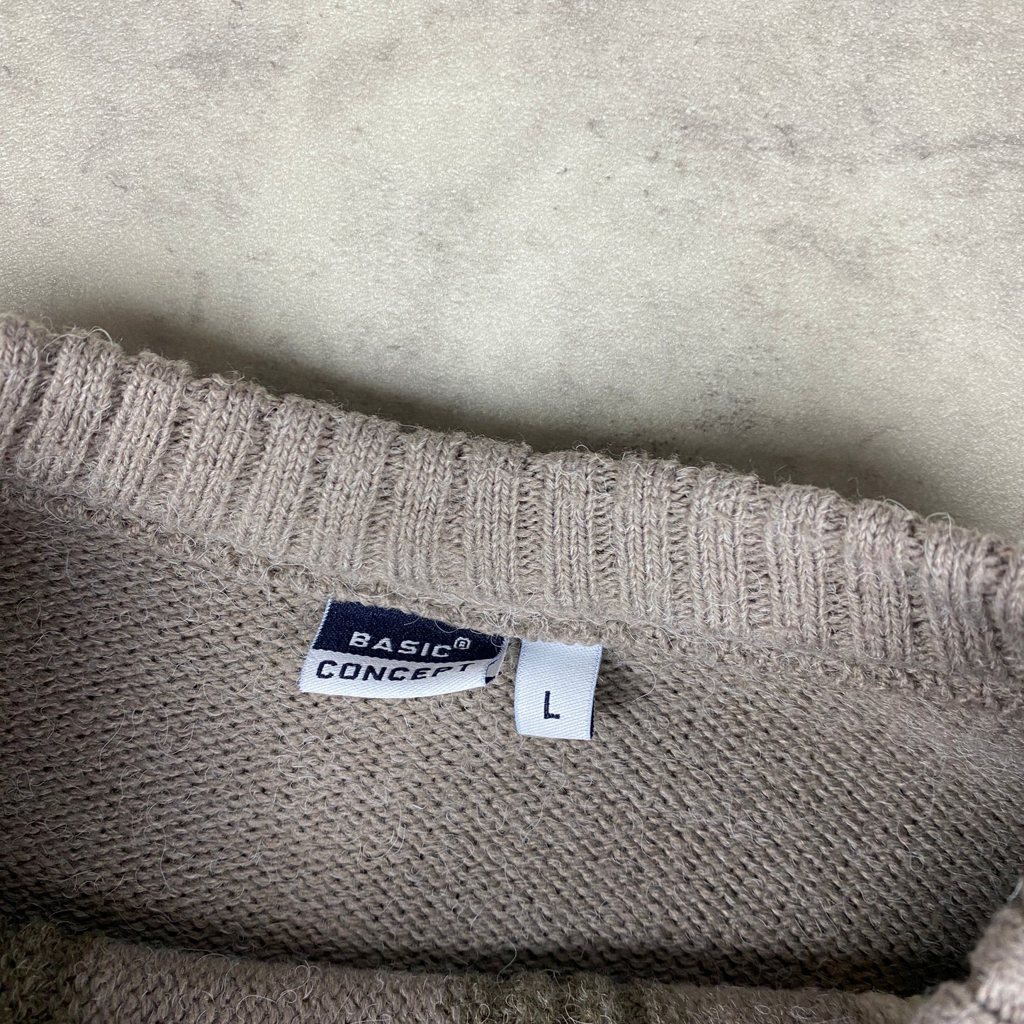 VTG knit heavyweight sweater (L)