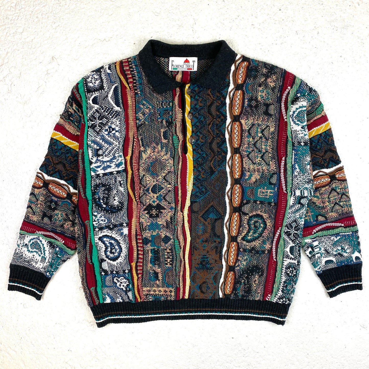 Knit RARE heavyweight sweater (L)