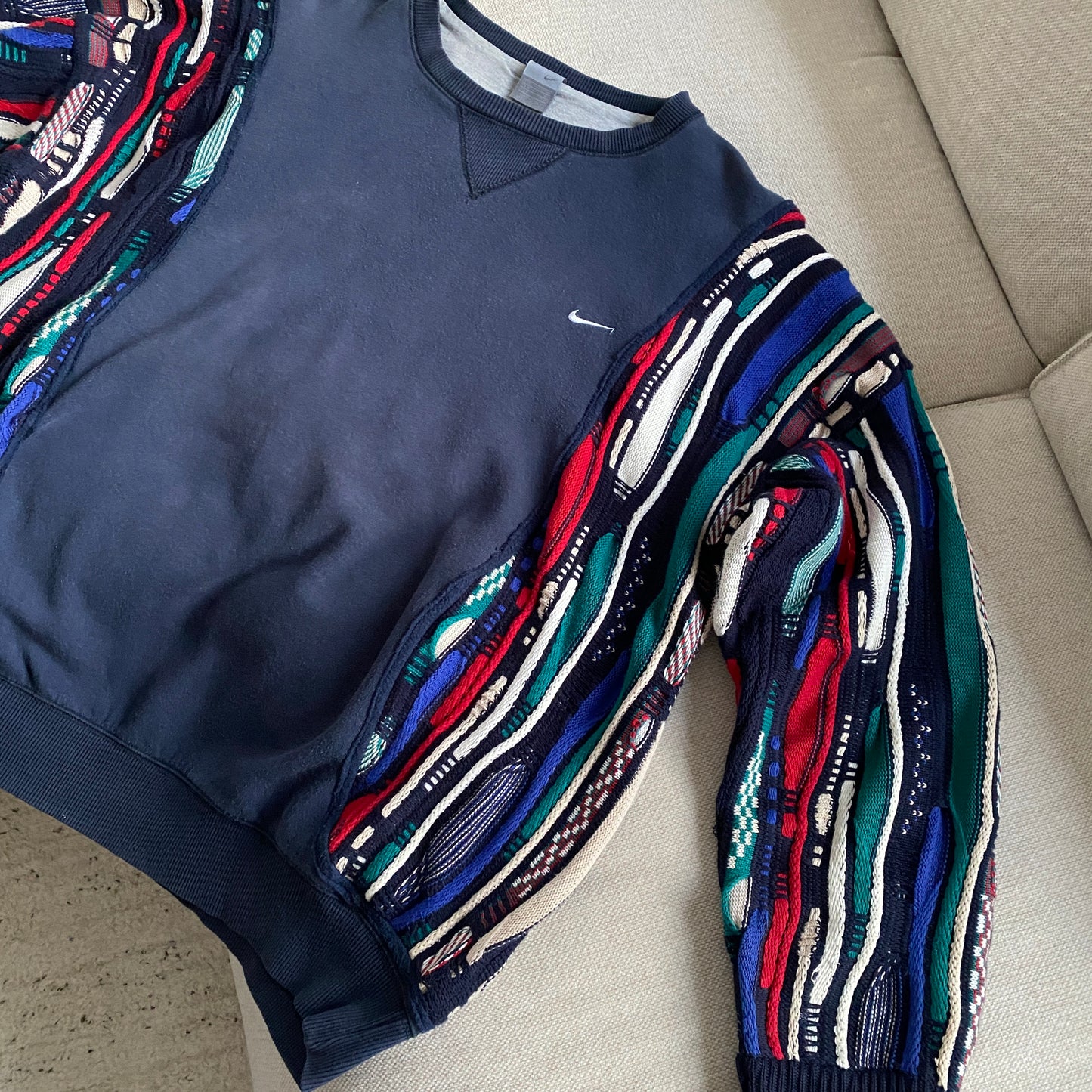 SPVNS STUDIOS: Nike x Coogi Style heavyweight knit sweater (XXL)