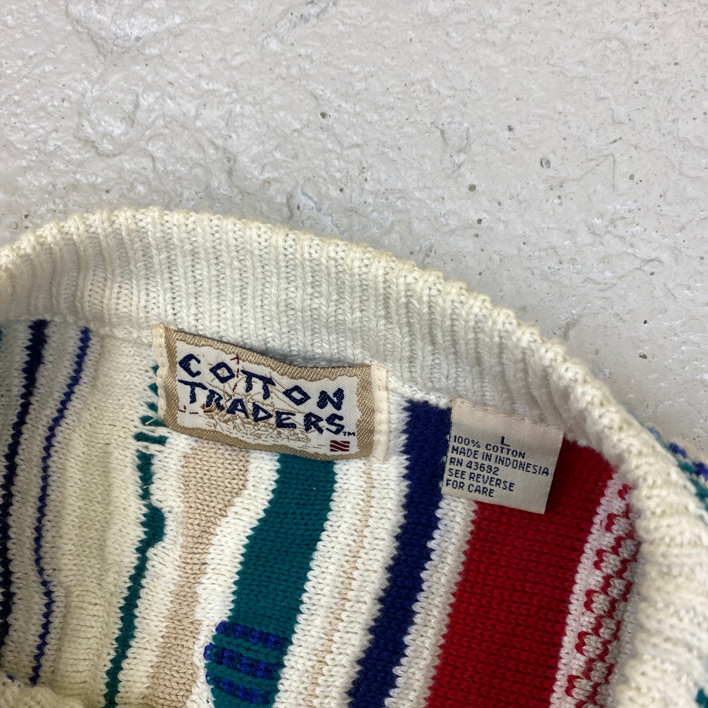 Cotton Traders RARE heavyweight knit sweater (L)