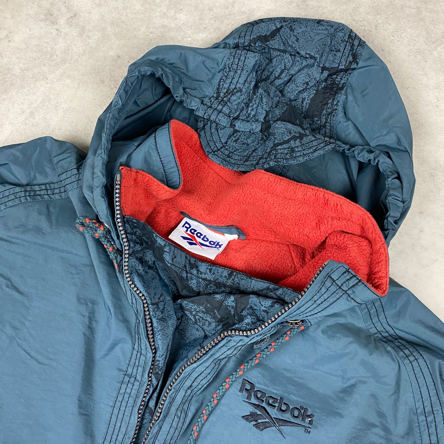 Reebok RARE 1/4 zip windbreaker (M-L)