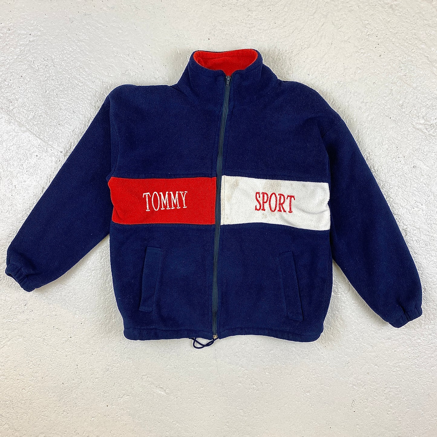 Tommy Sport Bootleg zip fleece sweater (XS-S)