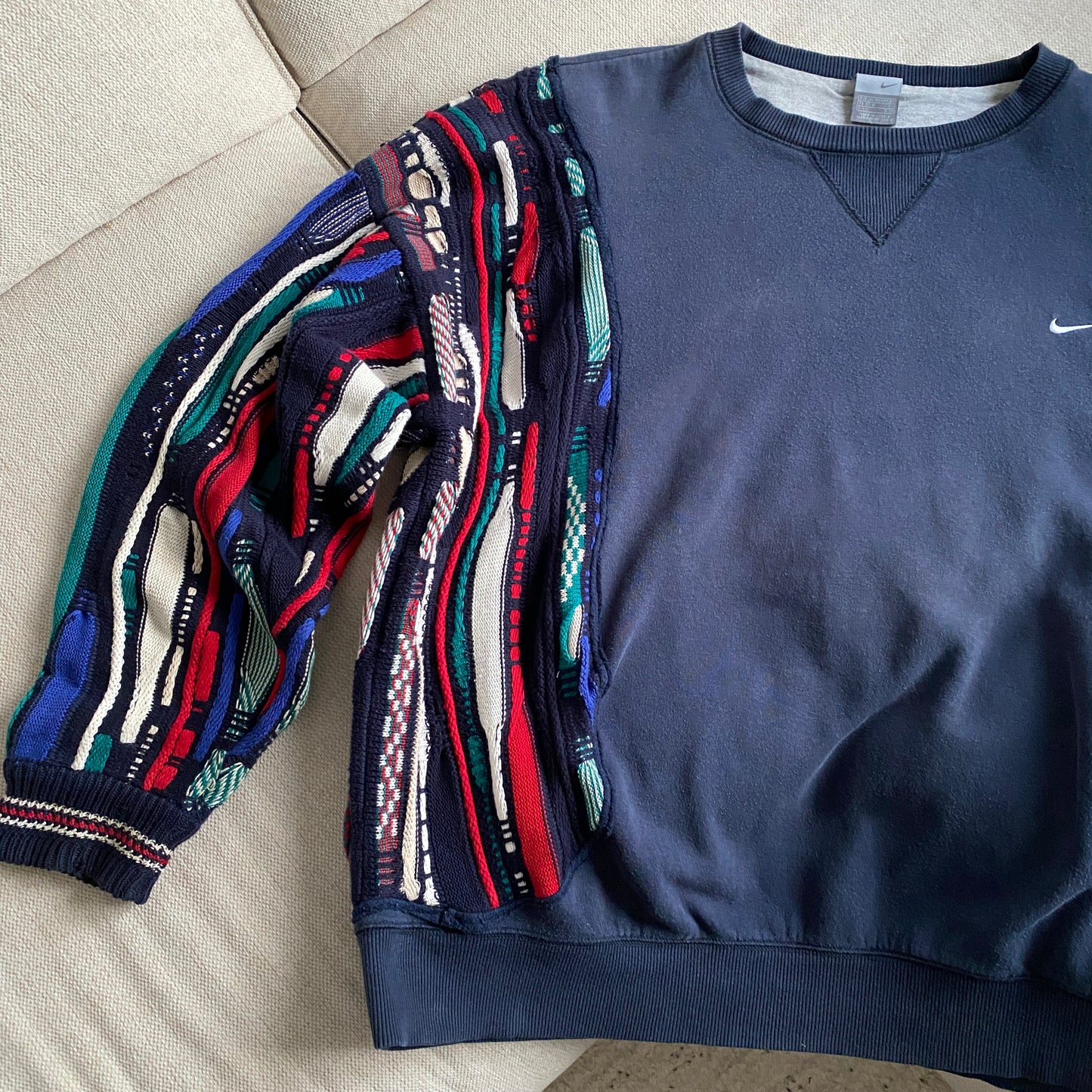 SPVNS STUDIOS: Nike x Coogi Style heavyweight knit sweater (XXL)
