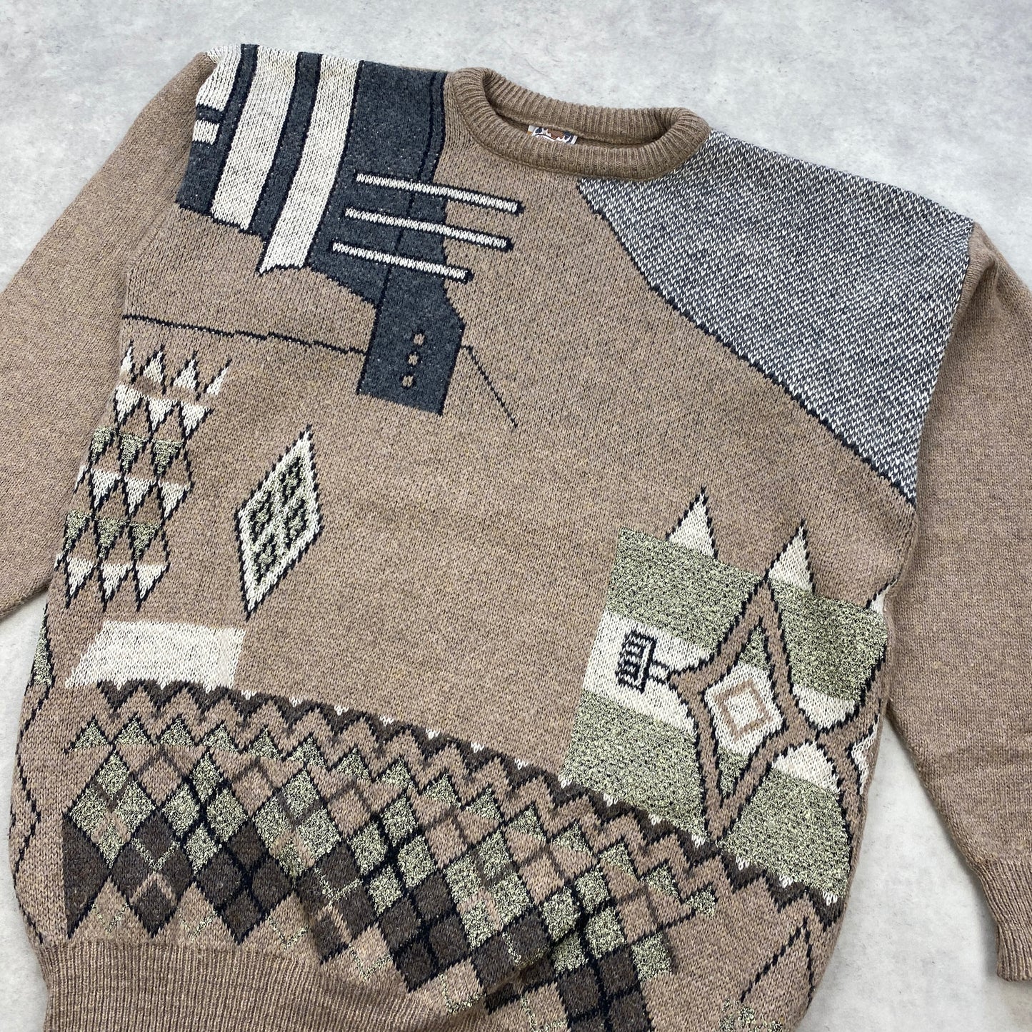 Vintage knit sweater (L)
