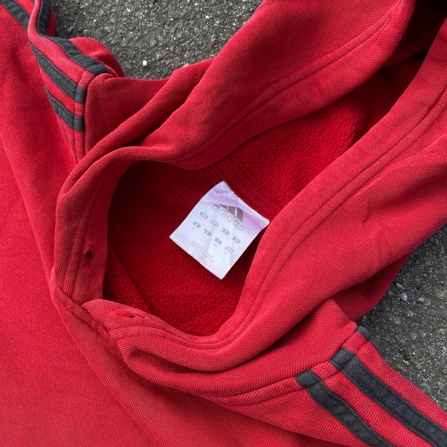 Adidas embroidered hoodie (L)