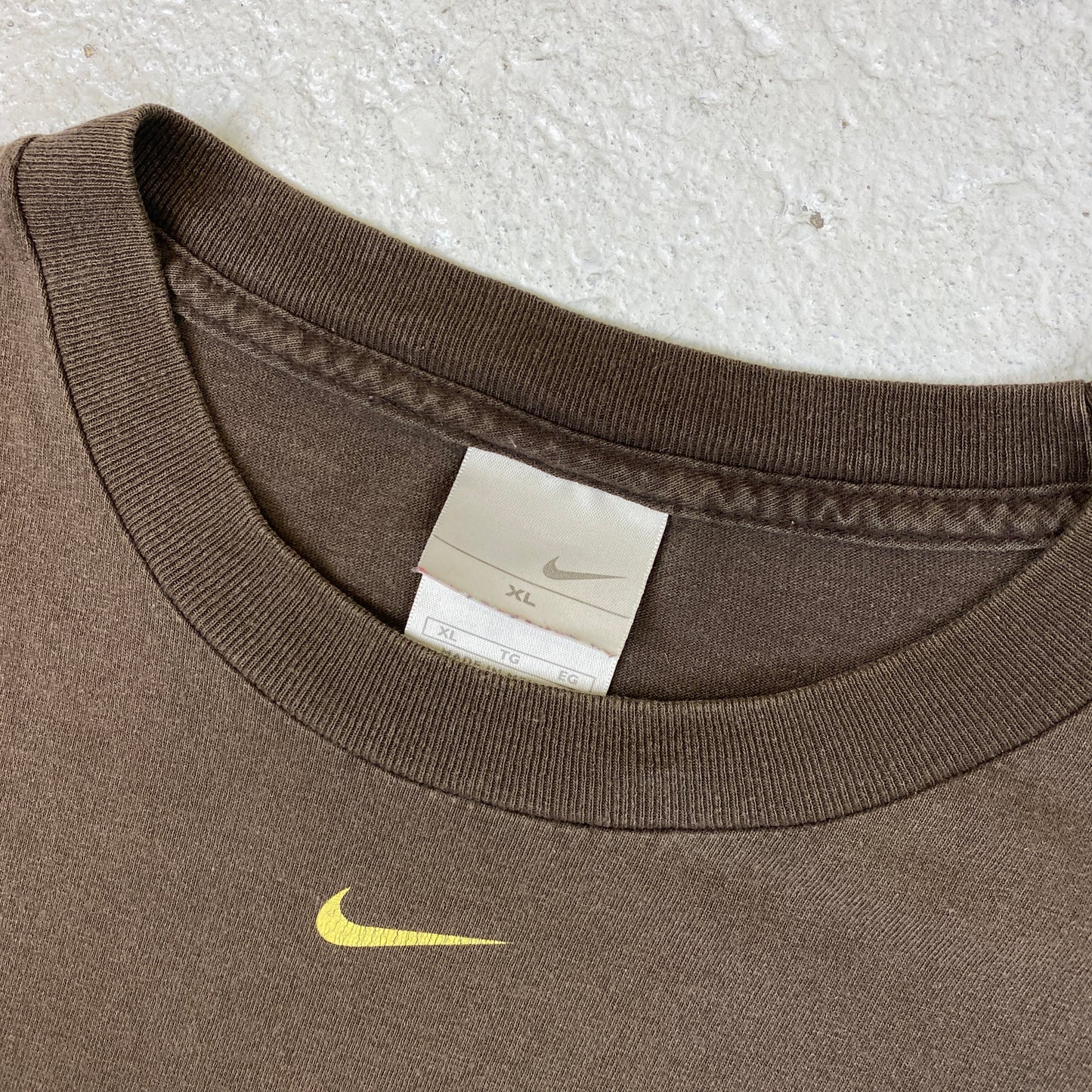Nike RARE Countries of Baseball heavyweight washed brown t-shirt (L-XL)