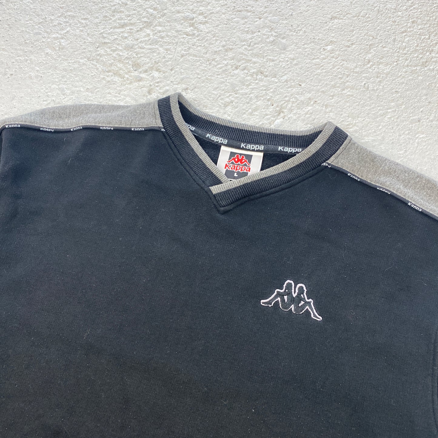Kappa heavyweight v-neck sweater (L)