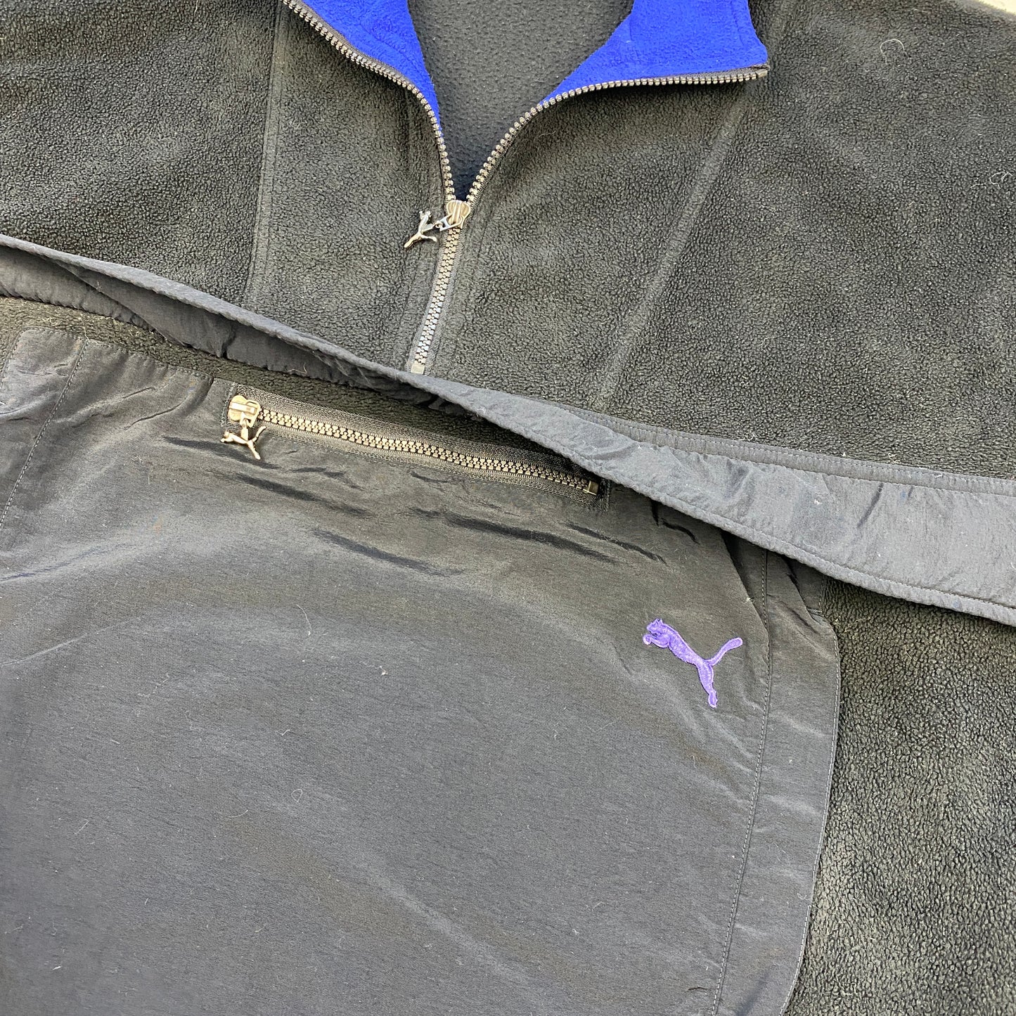 Puma RARE 1/4 zip fleece windbreaker (L)