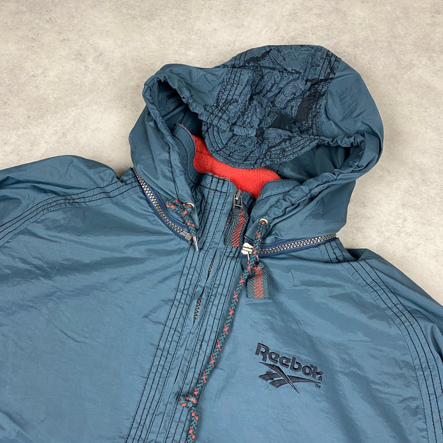 Reebok RARE 1/4 zip windbreaker (M-L)