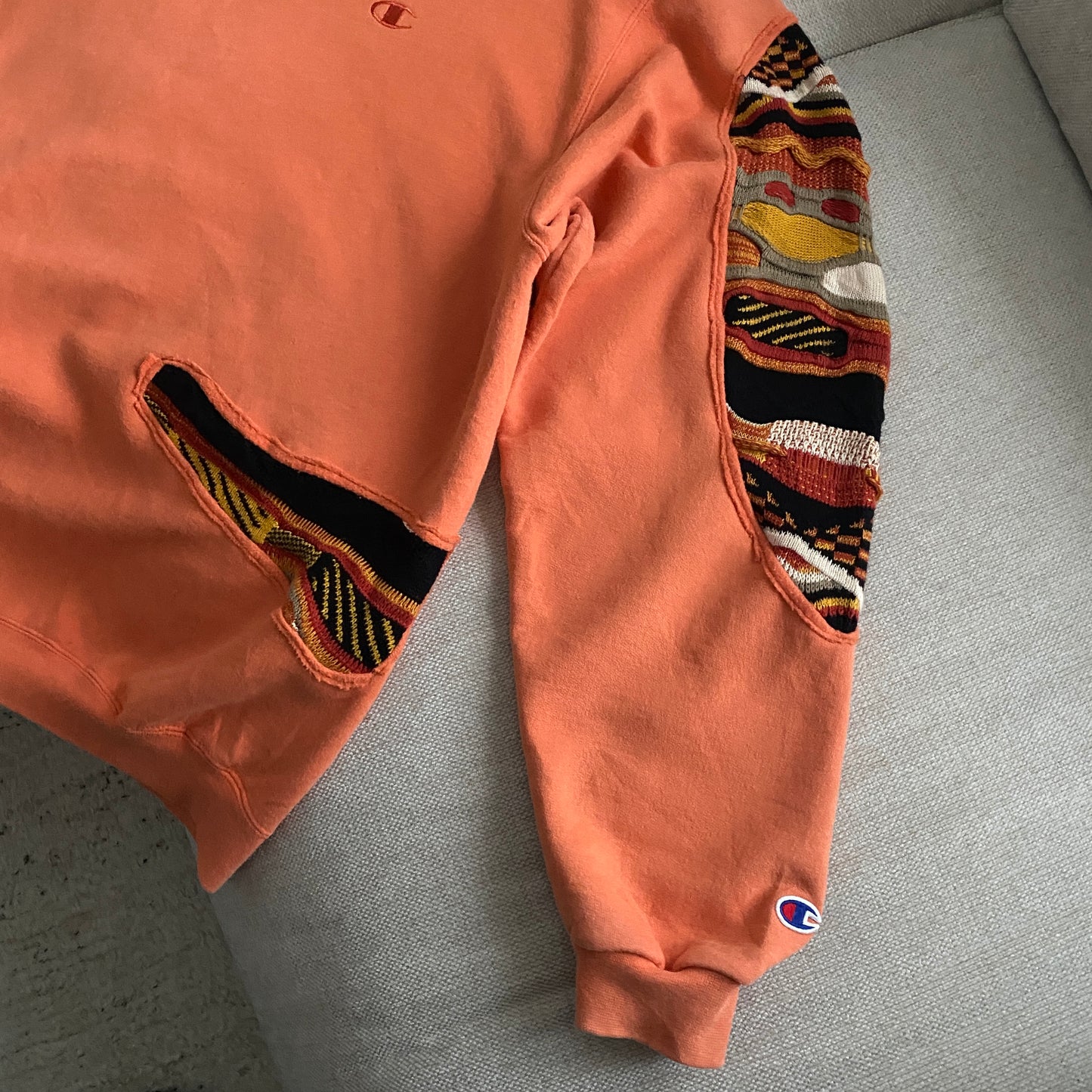SPVNS STUDIOS: Champion x Coogi Style heavyweight knit sweater (L)